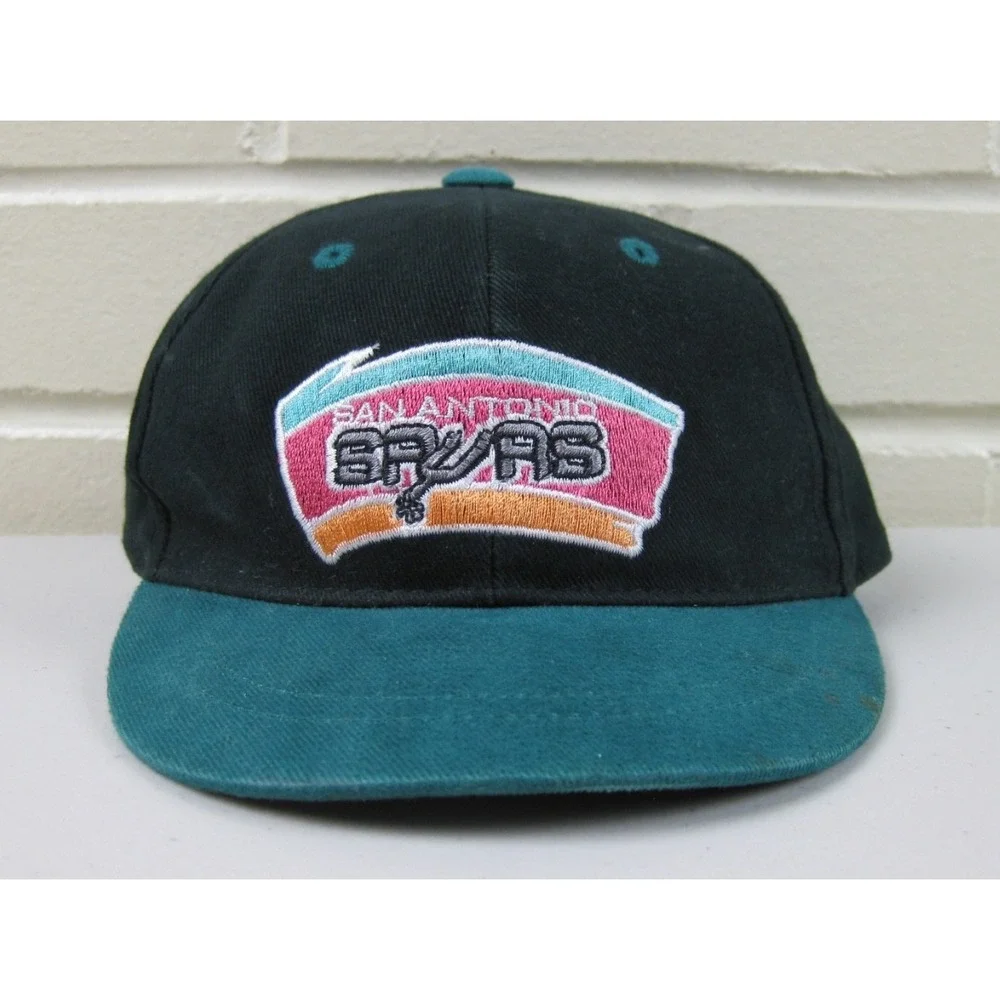 Vintage 90s San Antonio Spurs G-Cap Infant Hat NBA Basketball Elastic-Back
